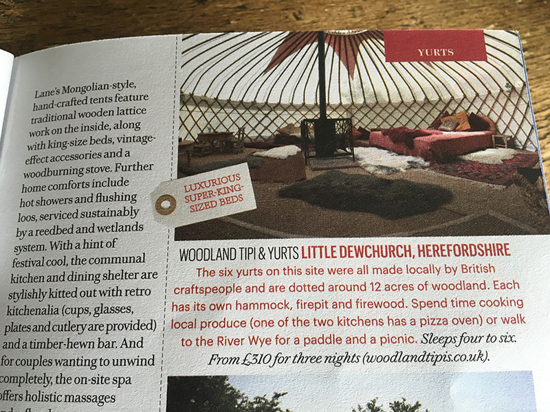 Woodland Tipi & Yurt Holidays